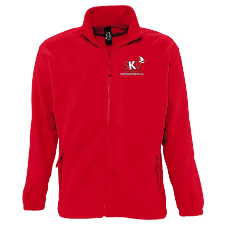 Fleecejacke | Herren | rot | Schweinaer Karnevalverein e.V.