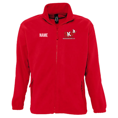 Fleecejacke | Herren | rot | Schweinaer Karnevalverein e.V.