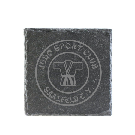 Untersetzer | Schiefer | Logo | JSC Saalfeld