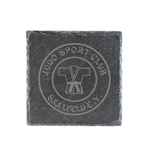 Untersetzer | Schiefer | Logo | JSC Saalfeld