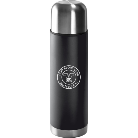 Isolierflasche | Edelstahl | matt | schwarz | 500ml | JSC...