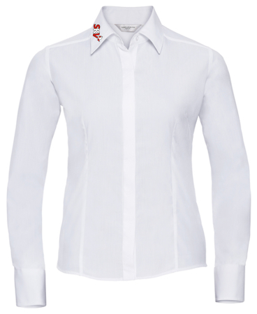 Bluse | langarm | Damen | weiss | Schweinaer...