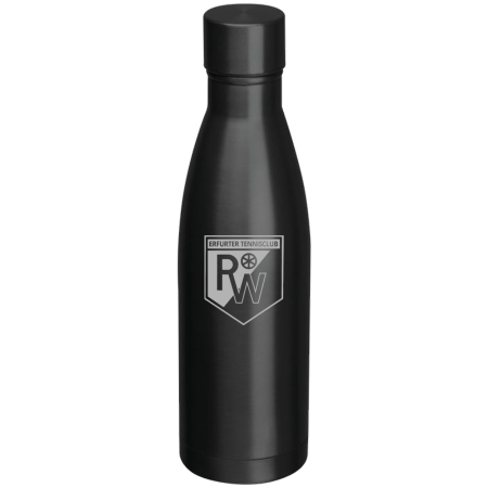 Edelstahlflasche | vakuumisoliert | matt schwarz | 500ml...