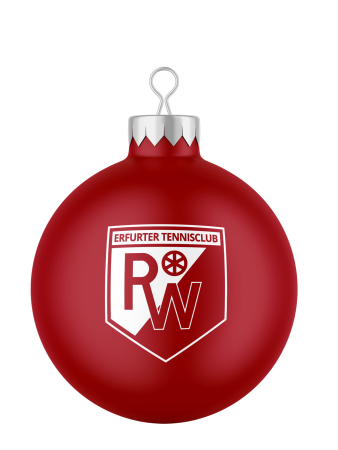 Weihnachtsbaumkugel | matt | Logo | Erfurter Tennisclub...