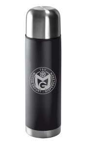Isolierflasche | Edelstahl | matt | schwarz | 500ml | TSV Motor Gispersleben