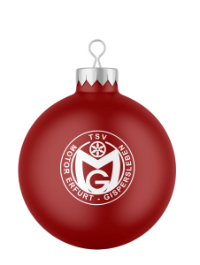 Weihnachtsbaumkugel | matt | Logo | TSV Motor Gispersleben