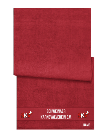 Handtuch | rot | Schweinaer Karnevalverein e.V.