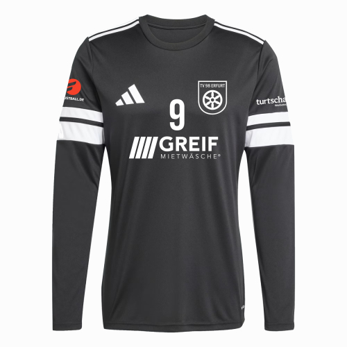 Trikot langarm | Adidas Jersey Sqadra 25 | schwarz/weiss | Erwachsene | TV 98 Erfurt Faustball