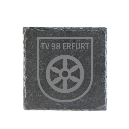 Untersetzer | Schiefer | Logo | TV 98 Erfurt Faustball