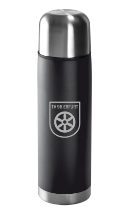 Isolierflasche | Edelstahl | matt | schwarz | 500ml | TV...