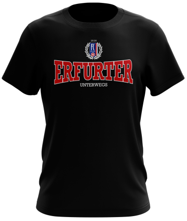 T-Shirt | Tourshirt 25/26 | Erfurter Unterwegs | schwarz...