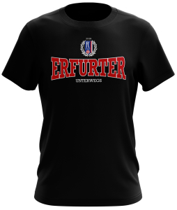 T-Shirt | Tourshirt 25/26 | Erfurter Unterwegs | schwarz | Erfurt