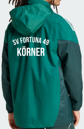 All Weather Jacket | Herren | adidas TIRO 25 | dark green | SV Fortuna 49 Körner