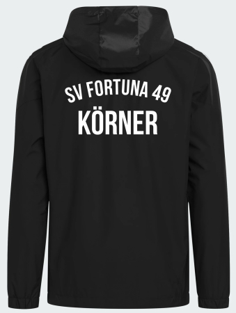 All Weather Jacket | Herren | adidas TIRO 25 | black | SV Fortuna 49 Körner
