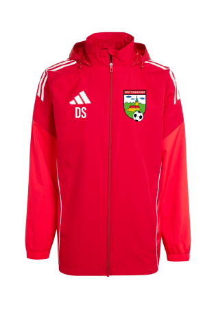 Allwetterjacke | Adidas Tiro 25 | Kinder | rot | SV70 Tonndorf
