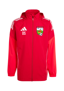 Allwetterjacke | Adidas Tiro 25 | Kinder | rot | SV70 Tonndorf