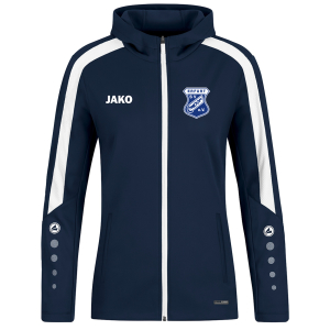 Polyesterjacke mit Kapuze für Damen | JAKO Power | marine/weiß | Trainer | SV Empor Erfurt
