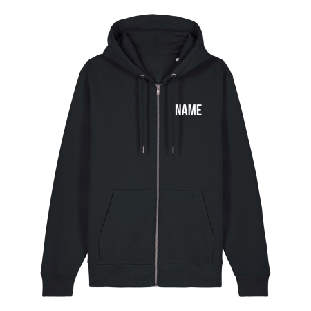 Sweatjacke mit Kapuze unisex | Stanley Stella Cultivator 2.0 | schwarz | Kirmesgesellschaft Schmira