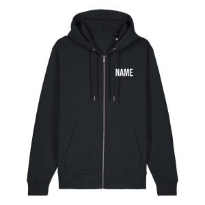 Sweatjacke mit Kapuze unisex | Stanley Stella Cultivator 2.0 | schwarz | Kirmesgesellschaft Schmira