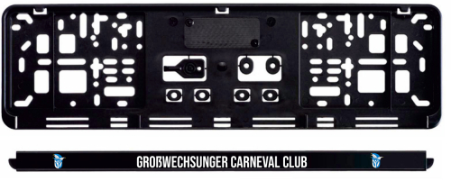 Kennzeichenhalter | Großwechsunger Carnevalclub e.V.