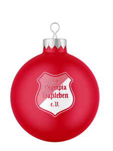 Weihnachtsbaumkugel | matt | Logo | SV Olympia Haßleben