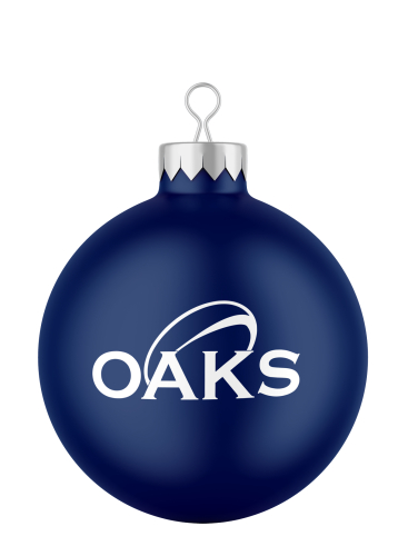 Weihnachtsbaumkugel | matt | Logo | Erfurt Oaks Rugy