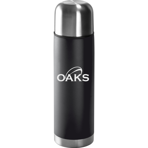 Isolierflasche | Edelstahl | matt | schwarz | 500ml | Erfurt Oaks Rugby