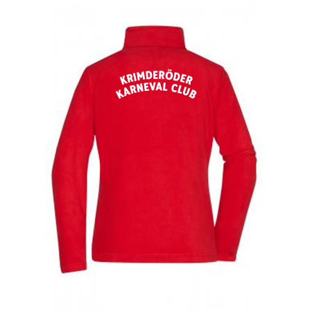Fleecejacke | Damen | rot | Krimderöder Karneval Club