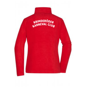 Fleecejacke | Damen | rot | Krimderöder Karneval Club