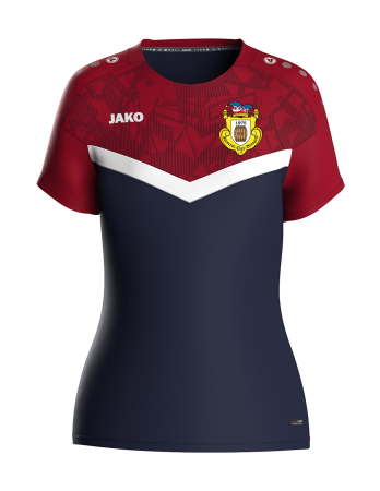 T-Shirt für Damen | JAKO Iconic | marine/chili rot |...