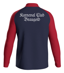 Polyesterjacke  für Kinder/ Herren | JAKO Iconic | marinr/chili red | Karneval Club Braugold