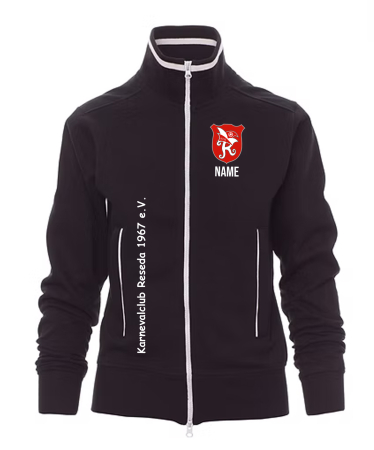 Sweatjacke für Damen | Payper Melbourne | schwarz | Karnevalclub Reseda 1967 e.V.
