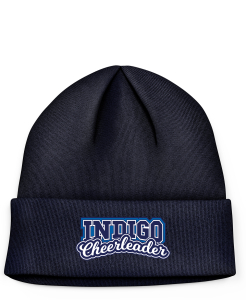 Beanie | Logo | navy | Indigo Cheerleader