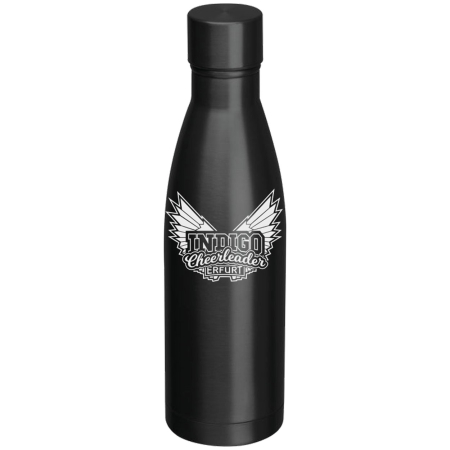 Edelstahlflasche Wings | matt schwarz | 500ml | Indigo...