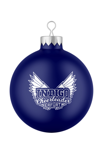 Weihnachtsbaumkugel | matt | Wings Logo | Indigo Cheerleader