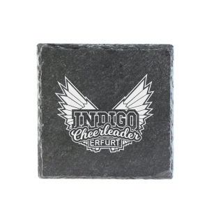 Untersetzer | Schiefer | Logo | Indigo Cheerleader