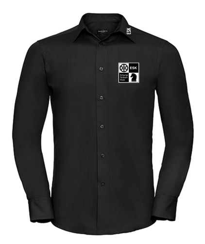 Hemd | langarm | Herren | schwarz | Erfurter Schachklub