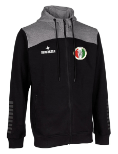 Kapuzen Sweatjacke | Derbystar Ultimo | Kinder/Herren | schwarz/grau | SG Union Rastenberg