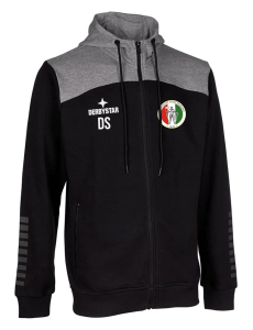 Kapuzen Sweatjacke | Derbystar Ultimo | Kinder/Herren | schwarz/grau | SG Union Rastenberg