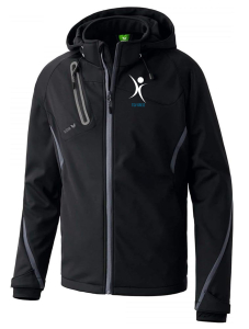 Softshelljacke für Kinder/Herren | ERIMA | schwarz/anthrazit | Tanzsportverein Greiz e.V.