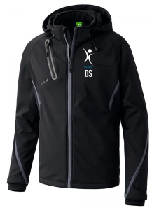 Softshelljacke für Kinder/Herren | ERIMA | schwarz/anthrazit | Tanzsportverein Greiz e.V.