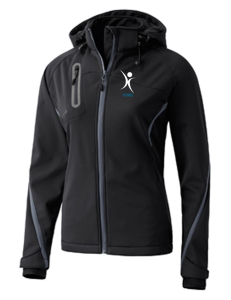 Softshelljacke für Damen | ERIMA | schwarz/anthrazit | Tanzsportverein Greiz e.V.