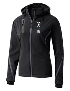 Softshelljacke für Damen | ERIMA | schwarz/anthrazit | Tanzsportverein Greiz e.V.