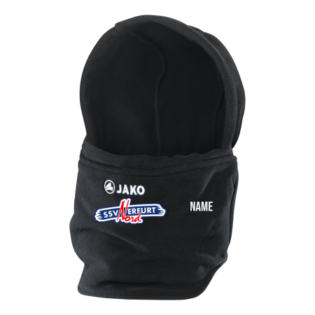 Neckwarmer mit Mütze Funktion Unisex | schwarz | SSV Erfurt Nord
