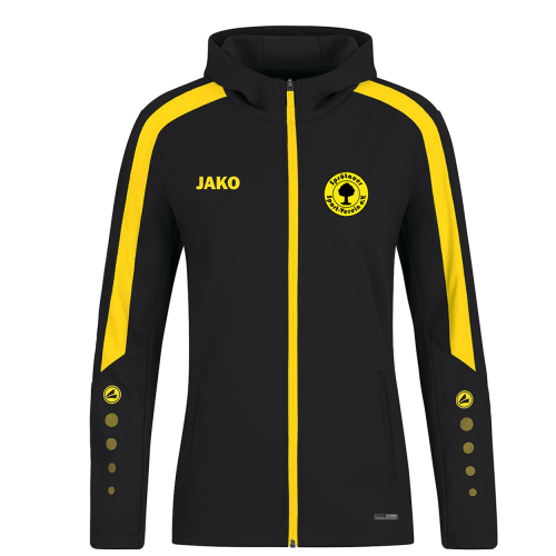 Kapuzenjacke für Damen | JAKO Power | schwarz/citro | Sprötauer SV