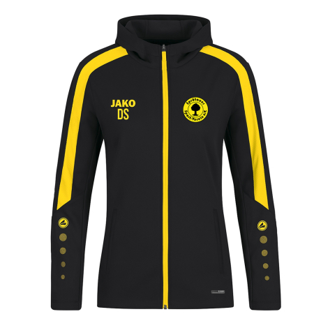 Kapuzenjacke für Damen | JAKO Power | schwarz/citro | Sprötauer SV