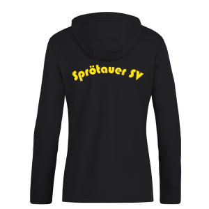 Kapuzenjacke für Damen | JAKO Power | schwarz/citro | Sprötauer SV