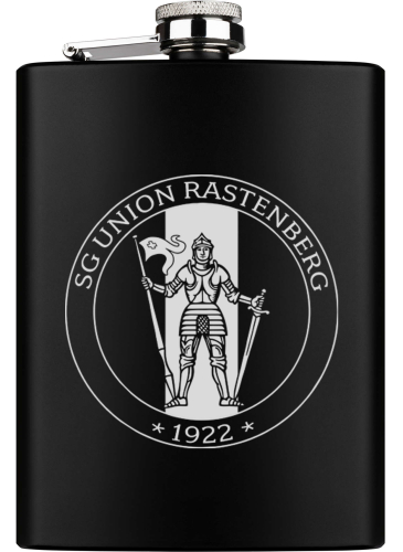 Flachmann | schwarz | Logo |  SG Union Rastenberg