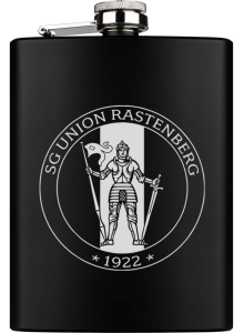 Flachmann | schwarz | Logo |  SG Union Rastenberg