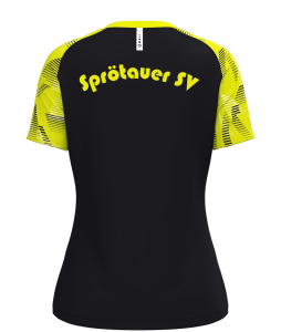 T-Shirt für Damen | JAKO Sonic | schwarz/neongelb | Sprötauer SV
